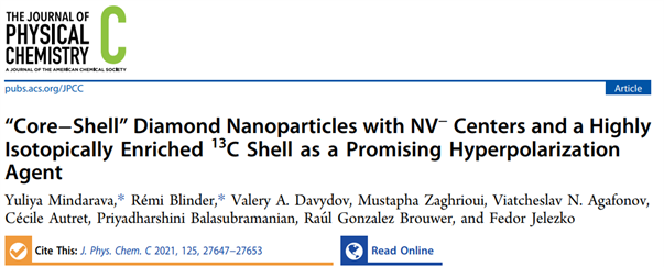 Core-shell Diamond nanoparticles
